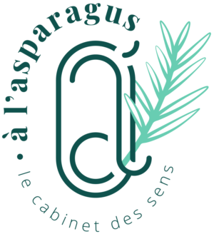 Logo À l'asparagus, le cabinet des sens 