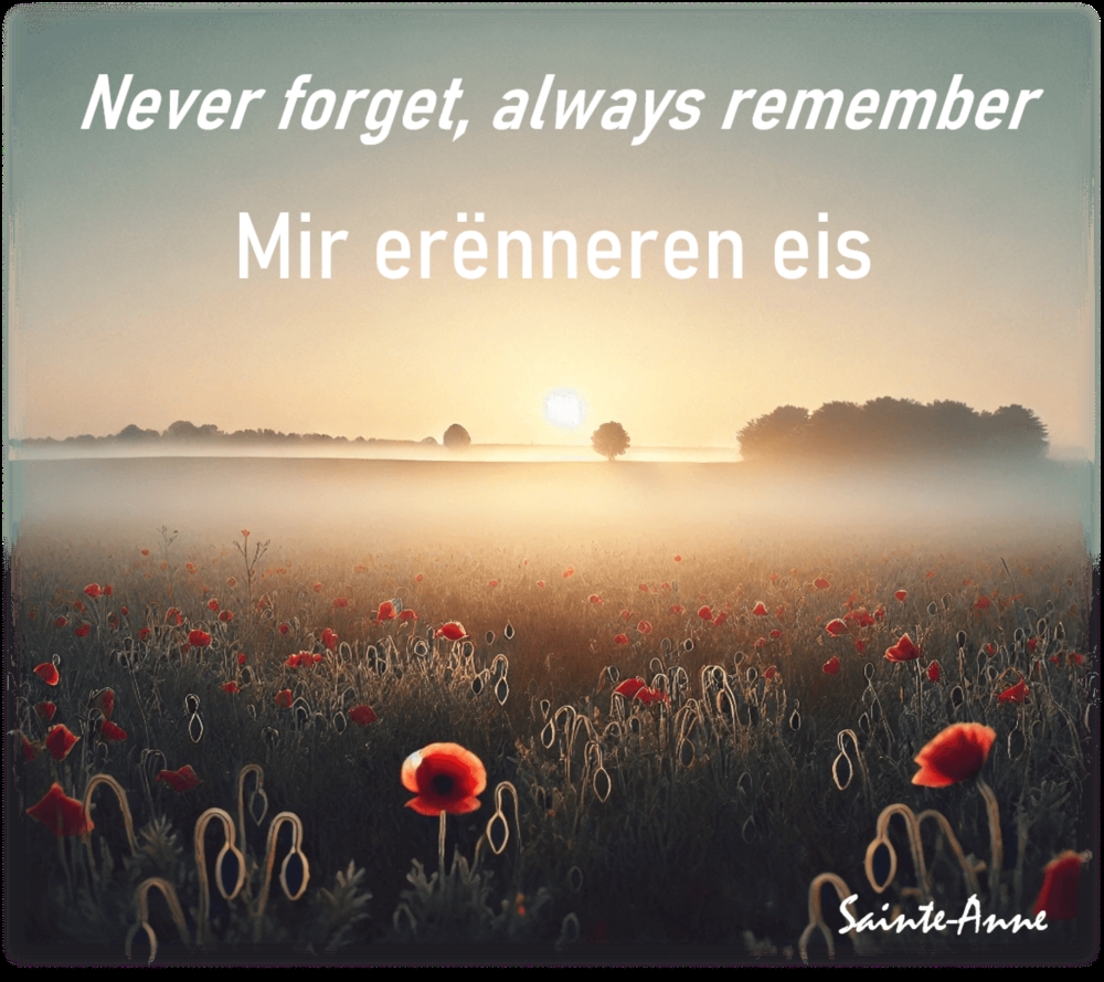 Erënnerungswochen - Never forget, always remember