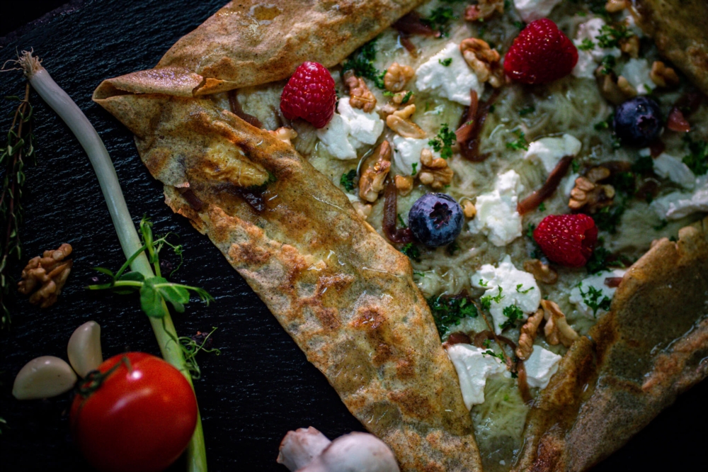 Hausgemachte Galettes und Crêpes