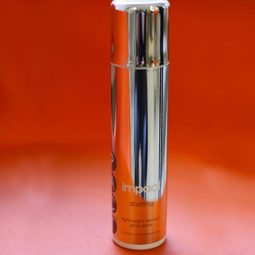 Impact dashing lightweight aerosol gloss spray