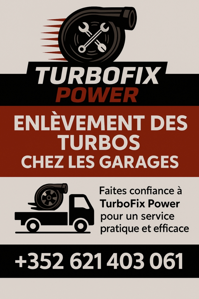 Enlèvement de turbos chez les garages