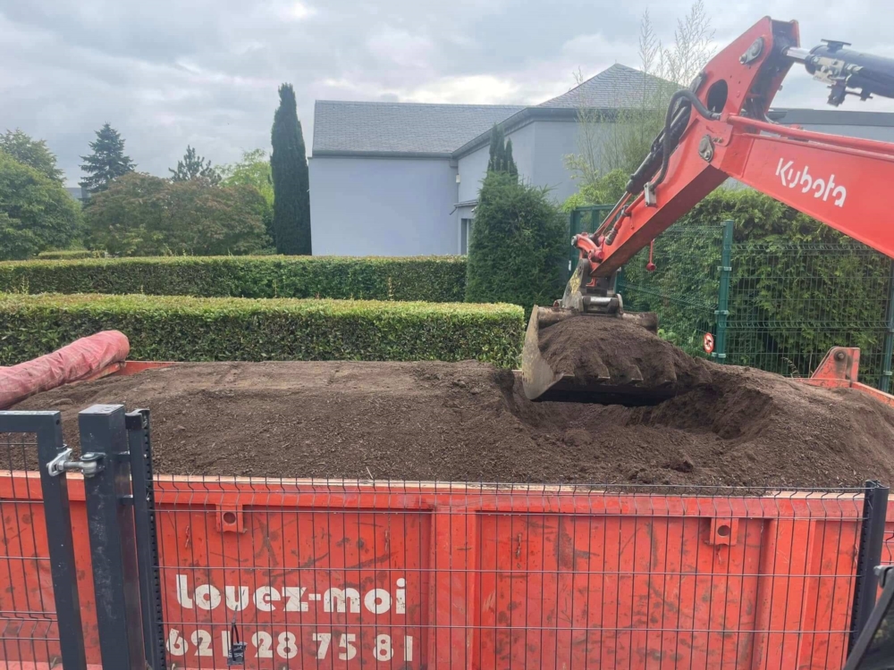 Location de containers et de bennes pour terre et gravats