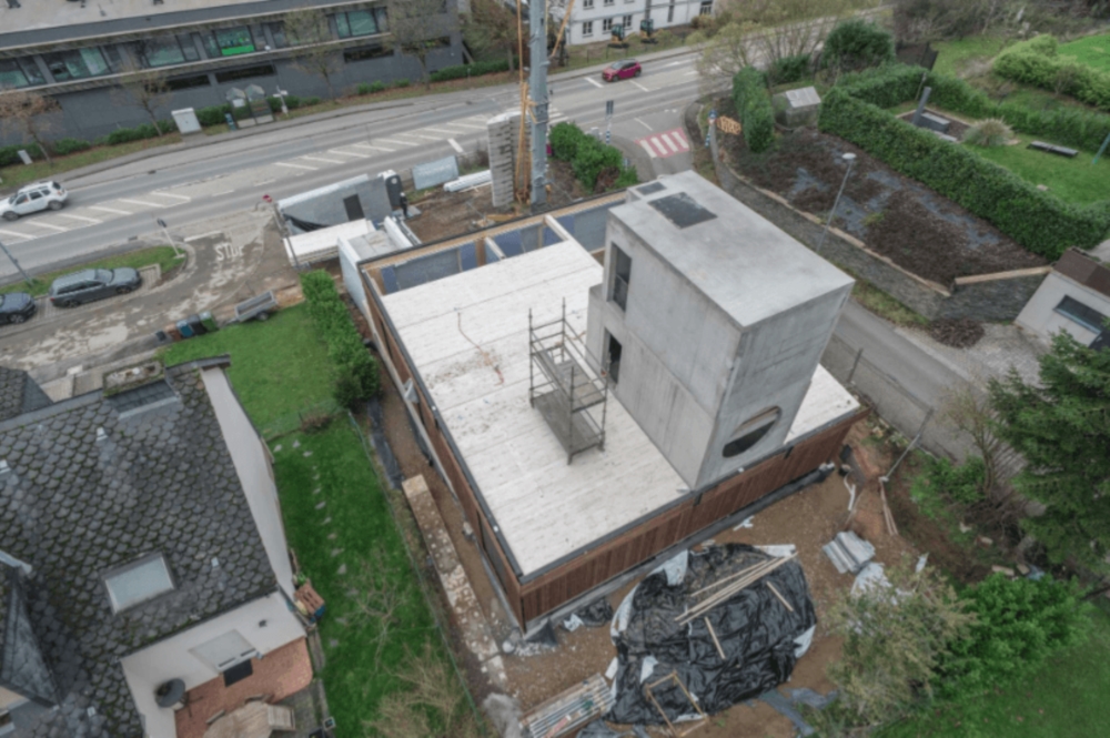 Ehlange multifamily house in wood
