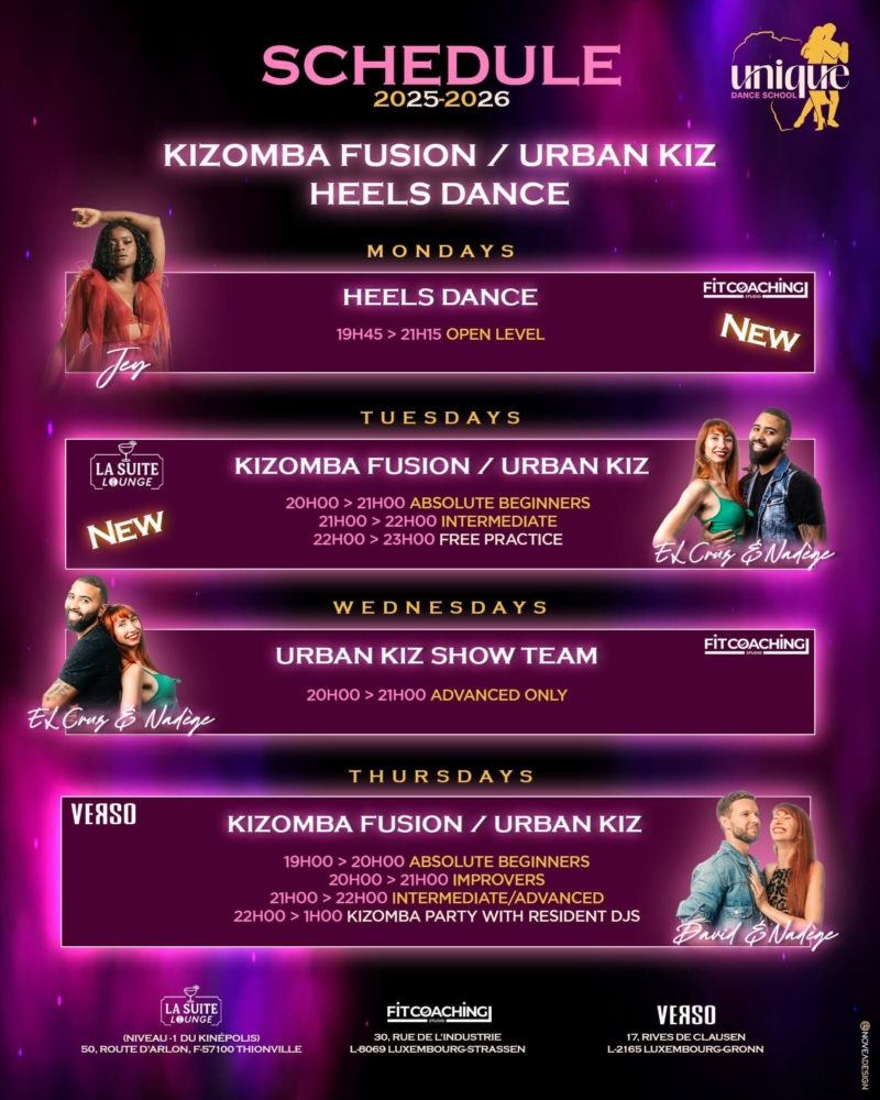 Cours de Kizomba & Urban Kiz