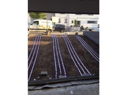Chauffage rampe de garage 