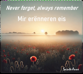 Erënnerungswochen - Never forget, always remember