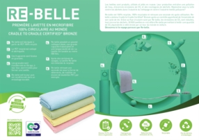 Lavette Greenspeed Re-belle 100 % recyclée et recyclable