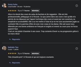 Vos avis!