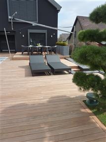 Terrasse en doussié massif