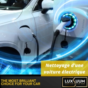 Nettoyage d'une voiture électrique