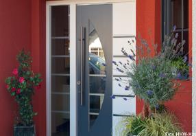 Portes d'entrée en bois, bois-aluminium ...