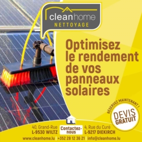 Nettoyage de panneaux solaires