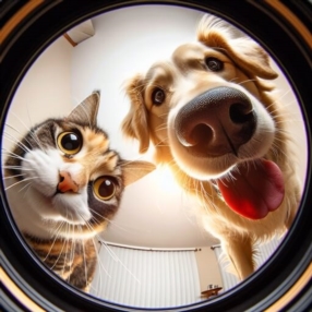 Séance photo de Noël à La Maison du Chien et du Chat