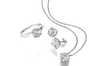Parrure Or Blanc, Diamants navettes et princesses