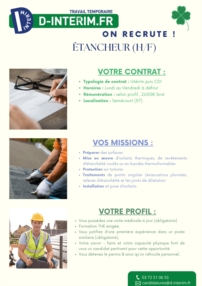 ETANCHEUR (H/F)