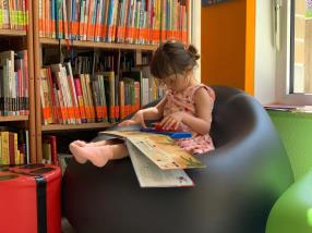 A la bibliothèque " Il était une fois" de Gasperich