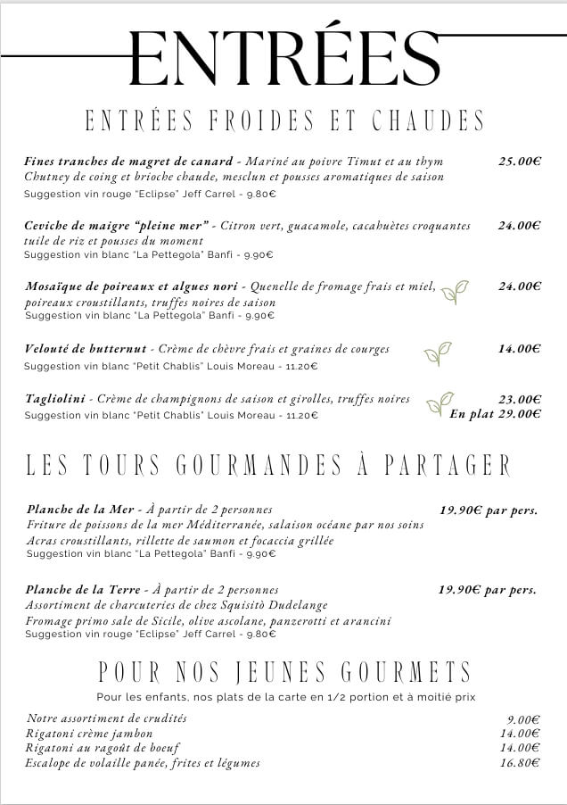 Entrées