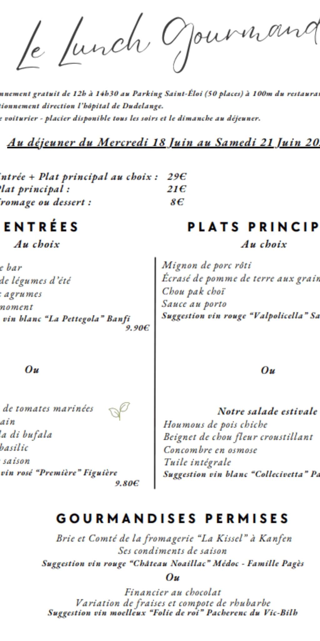 Lunch Gourmand 1