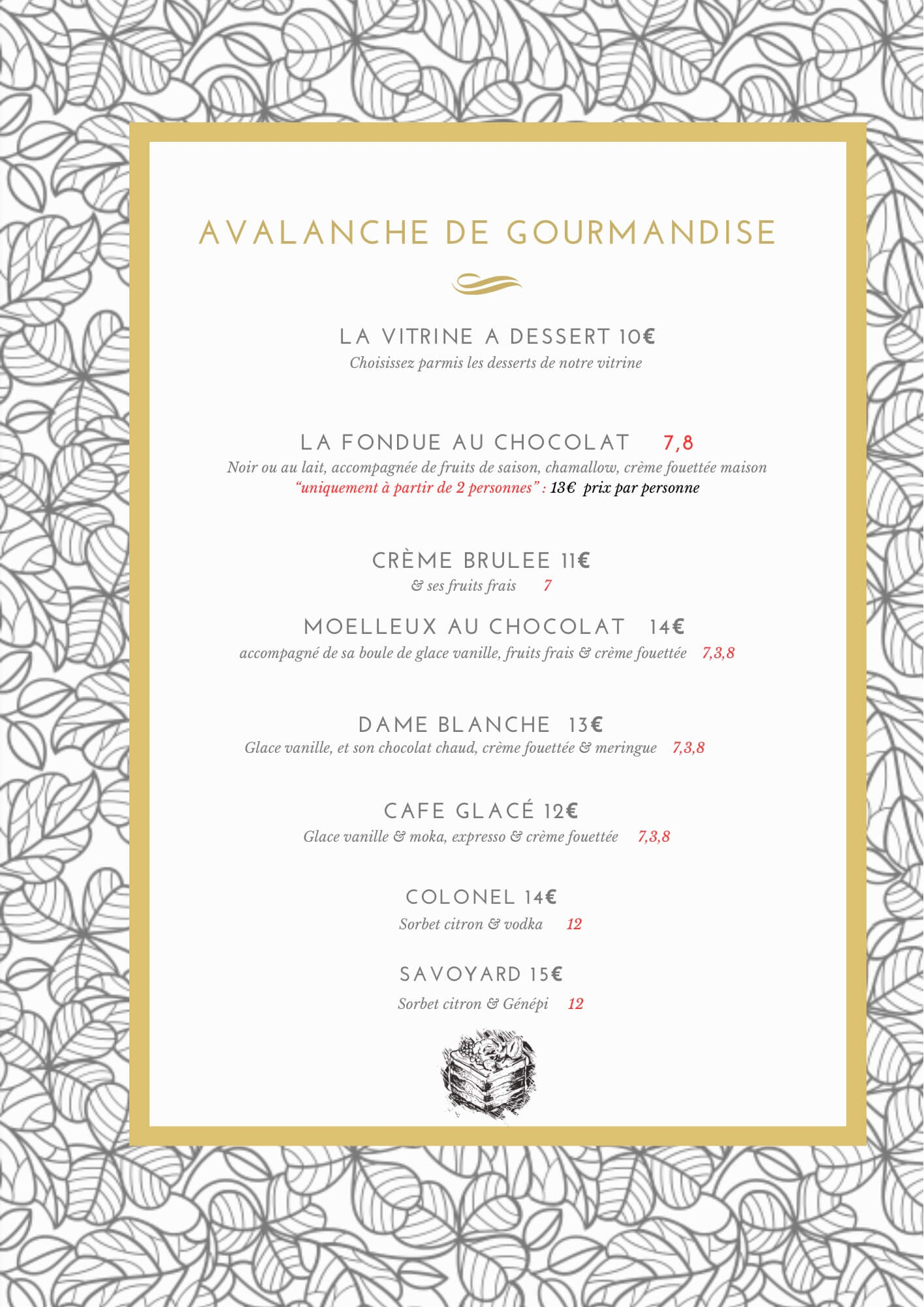 Avalanche de Gourmandise