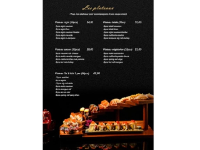 Les plateaux 