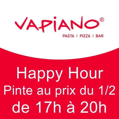 Happy Hour : Pinte au prix du 1/2